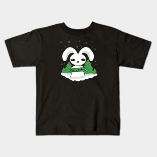 Christmas tree & rabbit Kids T-Shirt